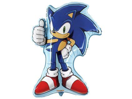 0020549 foliovy balonek jezek sonic 66 x 84cm