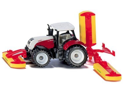 SIKU 1672 Blister - traktor Steyr se sekacími nástavci