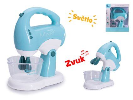 Kuchyňský robot 17x13,5cm na baterie se světlem, zvukem a doplňky v krabičce