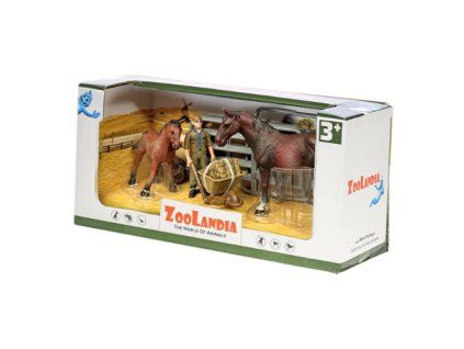 ZooLandia Farmář s hnědákem a hříbětem