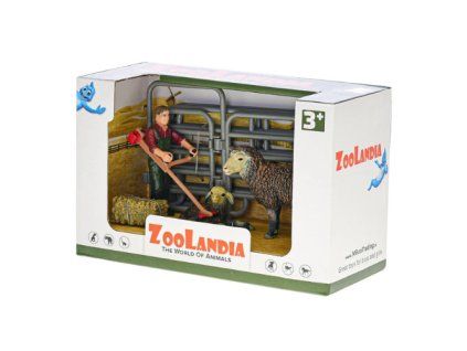 Farmář s ovečkou a jehňátkem - ZooLandia