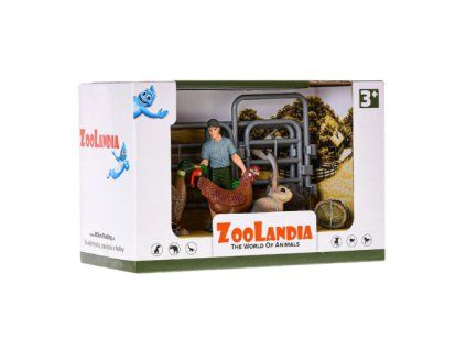 ZooLandia Farmář s králíkem a drůbeží