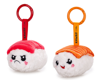 Kawaii Sushi Nigiri přívěsek na klíče 8cm 2druhy Plush Friends