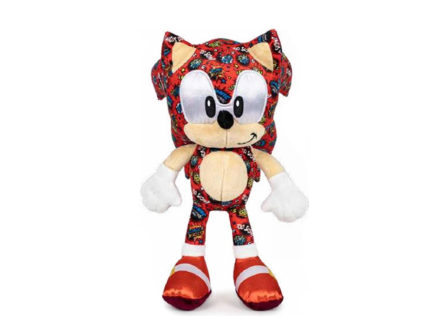 SONIC POP classic - ježek plyšový 70 cm - červený