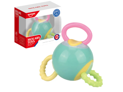 Chrastítko s kousátkem 10,5 cm v krabičce