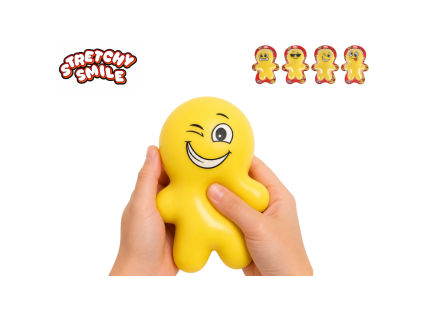 Strečový Smajlík panáček 17 cm, různé varianty