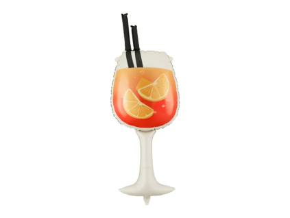 Fóliový balónek - Aperitiv ve skleničce - 47 x 116 cm