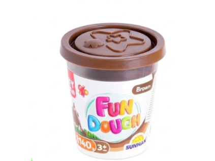 Kelímek modelíny 140 g - Fun Dough - hnědá