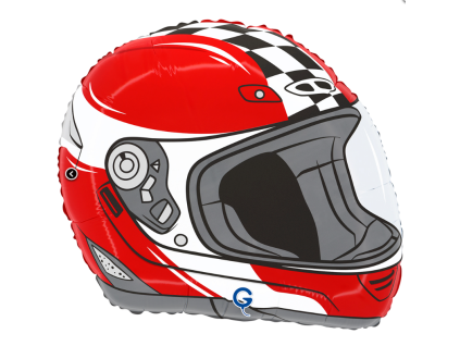 Fóliový balónek 38 cm Helma na motorku