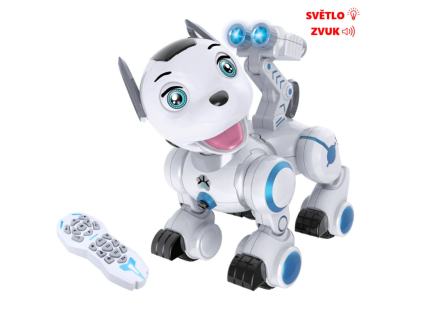 Robotický pes RC světelné a zvukové efekty