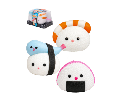 Squishy Sushi Kawaii boxík 3ks