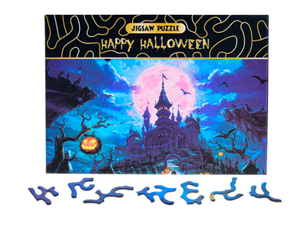 Puzzle Happy Halloween Strašidelný zámek 468 dílků