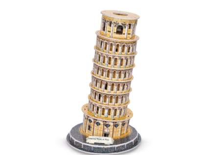 Puzzle 3D Šikmá Věž v obálce