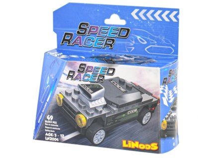 Stavebnice speed racer - auto sportovní, černé