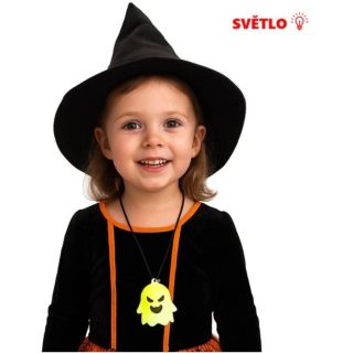 Svítící duch na šňůrce na krk je zábavný halloweenský doplněk, který potěší děti i dospělé. Ideální na večerní oslavy,...