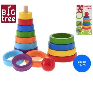 Pyramida dřevěná (16 dílků, od 18 měsíců) je klasická motorická hračka pro nejmenší děti, která podporuje rozvoj jemné...