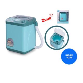 Pračka (14 × 10,5 cm, na baterie, se zvukem, v krabičce) je roztomilá dětská hračka, která napodobuje skutečnou pračku....