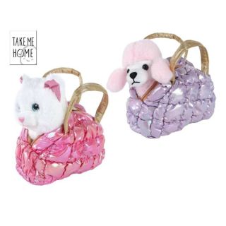 Mazlík v kabelce – kočka nebo pudl je roztomilá plyšová hračka, která potěší malé milovníky zvířátek. Díky praktické...