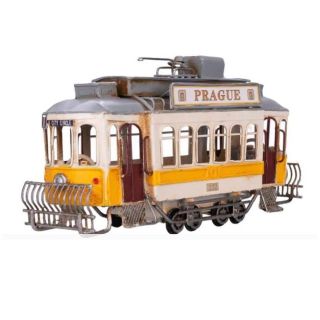 Žlutá kovová retro tramvaj s nápisem Prague (27,5 cm) je krásný sběratelský model inspirovaný pražskými tramvajemi. Díky...