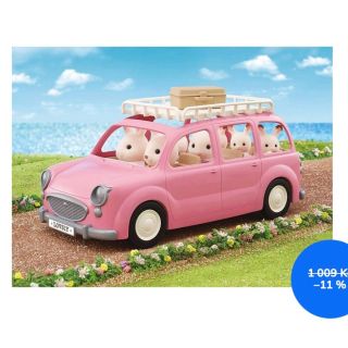 Sylvanian Families – Rodinné auto růžové van s příslušenstvím pro piknik je kouzelná hračka, která přináší dětem možnost...