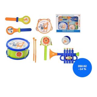 🥁 Hudební nástroje s paličkami – sada 7 kusů 🎶 Popis produktu Tato sada 7 dětských hudebních nástrojů je ideální pro malé...