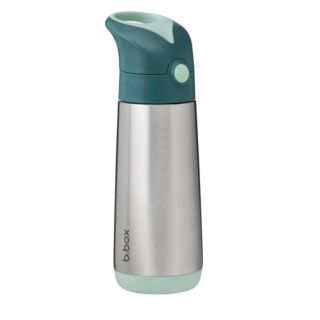 🌲 b.box termoska na pití s brčkem – 500 ml, Emerald Forest 🎀 Popis produktu Stylová termoska b.box s brčkem o objemu 500...