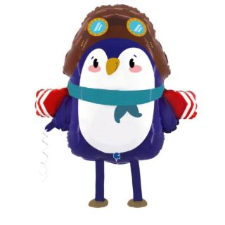 🌟 Udělej oslavu nezapomenutelnou s tučným kamarádem! Velký fóliový balónek – chodící tučnák / letec (61 cm) je skvělou...