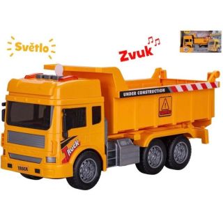 👷‍♂️ Malý stavitel – velká zábava! Připrav dětem pořádné dobrodružství se stavební sklápěčkou 27 cm se světlem a zvukem!...