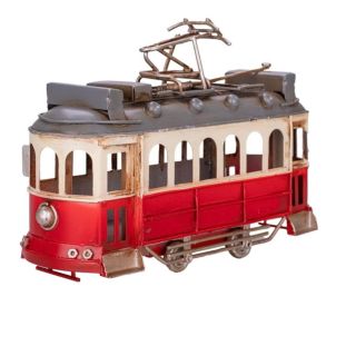 ✨ Kousek historie do vaší ruky! Stylová červená kovová retro tramvaj (16,5 cm) potěší sběratele, děti i milovníky starých...
