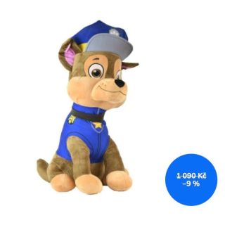 🎉 Velká radost pro malé hrdiny! Přiveďte domů opravdového kamaráda — Chase z Paw Patrol v XXL velikosti (60 cm)! 🐶💙 Tento...