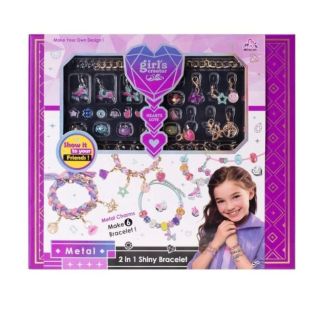 🎀✨ SADA NA VÝROBU NÁRAMKŮ – 6 KS S KOVOVÝMI PŘÍVĚSKY ✨🎀 Kreativní zábava, která děti zaručeně nadchne! 💖 Tato sada na...