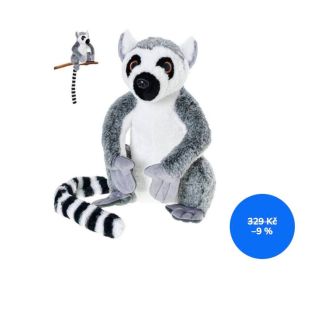 🦦✨ PLYŠOVÝ LEMUR SEDÍCÍ – 25 cm ✨🦦 Roztomilý plyšák pro každou mazlivou chvilku! 💛 Tento sedící lemur o velikosti 25 cm je...