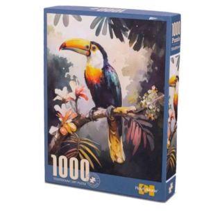 🧩🌴 PUZZLE – TUKAN 70×50 cm (1000 DÍLKŮ) 🌴🧩 Vyzvi svou trpělivost a bav se při skládání krásného obrazu! 🦜✨ Toto puzzle s...