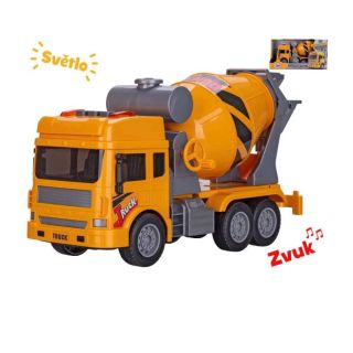 🚧🚚 AUTO STAVEBNÍ – DOMÍCHAVAČ (27 cm) SE SVĚTLEM A ZVUKEM 🚚🚧 Pro všechny malé stavitele a milovníky velkých vozidel! 🛠️...