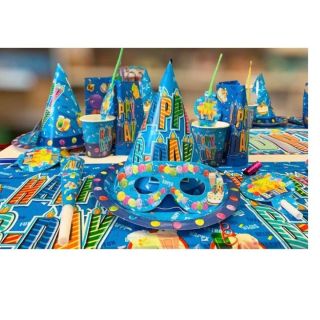 🎉 PARTY SET „HAPPY BIRTHDAY“ – MODRÝ 🎉 Stylový modrý party set s motivem „Happy Birthday“ – skvělý doplněk pro oslavy...